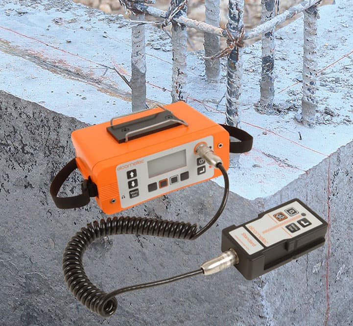 Concrete testing on site